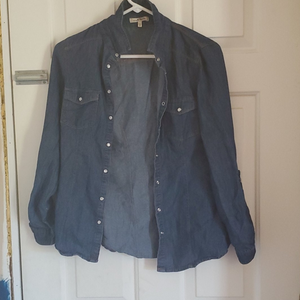 Long Sleeve Jean Shirt